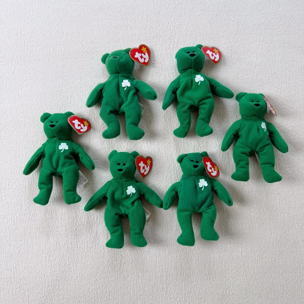 Ty | Vintage Ireland Erin the Bear Teenie Beanie Bundle